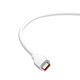 Xiaomi Mi 6A skin-friendly silicone fast charging data cable 2m (USB-A to USB-C) white
