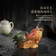 Tao Fuqi's home quality tea pet ornaments to attract wealth, cabbage, tea table decorations, tea trays, tea sets, accessories, color-changing tea to play with, color-changing koi carp, dark color