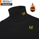 Modal Extra Large Size Winter New Men's Turtleneck Bottoming Shirt Pure Cotton Korean Slim Fit Warm Underwear Plus Velvet Thickened T-Shirt Chinese Dragon 3XL 160-180Jin Jin is equal to 0.5 kg