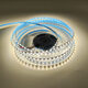 淦新12V灯带led24V2835电镀板120灯5宽MM80显背胶自粘线性铝槽软灯条 24V2835-120灯5MM铜支架35/3519 120珠