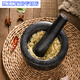 Junmo stone mortar, garlic mortar, household garlic pounder, natural stone mortar, old-fashioned garlic paste grinder, small granite garlic pounder