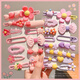 GOTOVAN2024 new color bb clip cute duckbill hair clip girl side bang clip children's headdress broken hair card color hair clip random version