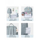 Mommy Bag / Baby Carrying Baby con cuna variable de año Gran capacidad Hombro multifuncional Madre Amber Gray + Bolsa de cama Integrado + Colletro de recolección y compra