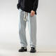 Dingfengbaoluo washed retro jeans men's autumn loose and versatile straight casual long pants men 808 light blue L