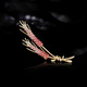 Farcoko brooch, high-end female luxury brand jewelry, corsage, wheat ear accessories, 520 gift for girlfriend and wife, dazzling color