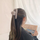 Jieweiyi plush hair clip autumn and winter new female Korean version cute fur clip clip shark clip back of the head hair catcher BH-FJ048 khaki color