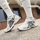 ASICS Zapatos casuales para hombres y mujeres Gel-Kahana TR Retro Sneakers de suela gruesa 1203A390-001 Black_silver 42.5