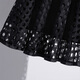 Silk Cypress Hollow Falda 2025 Fashion Autumn Femenina Hot Femenina Corea Corea alta falda delgada de largo largo