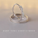 AIF Promise 999 Pure Silver Couple Ring Female and Male Couple Ring Bell Jiujiu Valentine’s Day Birthday Gift for Girlfriend 925 Silver Pair of Rings + Brand Gift Box/Shipping from Qicang