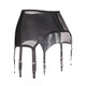 8384 European and American girdle garters, rubberized metal gourd buckles, glitter stockings and stockings accessories, black 8384 boxed
