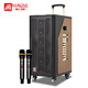 MALONE outdoor karaoke audio high-power heavy bass square dance singing with live sound card wireless microphone Bluetooth portable trolley speaker GT-510 audio + 1 microphone 1 headset + gift flagship version