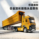 Timminy children's alloy toy car semi-trailer large truck transporter dump truck toy boy truck engineering vehicle medium size muck transport truck yellow stone