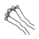 Danqin Maruzi hairpin hairpin fixed hairpin female U-shaped hairpin hairpin hairpin hairpin comb pearl headdress gold + gun black