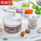Industrial vegetable mincer, manual mincer, stuffing cutter, multifunctional household kitchen vegetable mincer, large size 1700ml