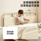 Lins Haus Kinderbett Junge Massivholz Füße Kinderbett Mädchen Prinzessin Bett Einzelbett Nordic Kinderzimmer Möbel Kombination KN4A Board Holz Lotus Weißes Bett + Matratze + Nachttisch *1 1050 mm *2000mm