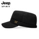 Jeep (JEEP) hat men's autumn and winter peaked cap plus velvet thickened windproof ear protection warm winter hat fashionable baseball cap A0144