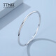 TTMIX women's platinum bracelet pt999 women's style platinum round bracelet smooth hollow plain ring bracelet for my wife 52mm weight 13.23g thick 3.9mm