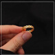 Happy two generations, copper coin shape money ring, female and male couple ring, light luxury and high-end ring that is not easy to fade. The default number is 7, other numbers are remarked (5-10)