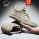 
CALIFBULL spring and summer men's shoes fashion casual shoes boots men's high-top Martin boots non-slip wear-resistant labor protection work shoes men 983 sand color plus cotton 42