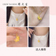 Chow Tai Sang Gold Pendant Women's Pure Gold Unicorn Pendant with Necklace 3D Hard Gold Birthday Gift for Girlfriend Pure Gold Unicorn Pendant (Free Silver Chain) 1.00g