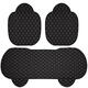 Tang Shuo car seat cushion single-piece four-season universal car cushion car backless seat cushion summer rear linen car seat cover single seat one black and red