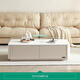 Quanyou Home Modern Simple Coffee Table Living Room Home Storage Storage Cabinet Tempered Glass Countertop Table