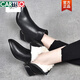 
CARTELO low heel nude boots for women spring and autumn single boots genuine leather 2025 new large-size pointed-toe short boots for women plus velvet wool boots soft leather brown single 39