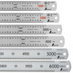 Shinwa Japanische Affinität Industrial Hochvorprämische Edelstahl-Lineal Extra Länge 1,5 m ~ 6m Original importierter Stahlplatte Flat Lineal 14079 3m
