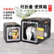 IRIS [Officially Authorized] Japan IRIS Folding Flight Box Pet Cage Cat and Dog Shipping Box Foldable FC550 Blue + Wheels + Diaper Board + Drawstring