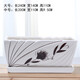 
Rectangular ceramic flower pot with tray Simple and personalized desktop succulent bamboo calamus plant Banyan tree fortune pot plant Rectangular-12102 white (separation tray) Medium