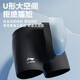 Li ning nageur de natation des hommes de natation professionnelle de natation professionnelle de grande taille à cinq points adultes à la source chaude à séchage plat de maillot de bain plat 675 noir [doublure confortable protège l'intimité] xxl