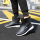 Xixiangyuan Nouvelles bottes de pluie pour tube court pour hommes chaussures imperméables intégrées plus bottes de pluie chaude velours cuisine chaussures en caoutchouc antidérapantes