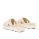 
Belle thick-soled casual slippers, juren leather home slippers, A9T1DBT4 beige 36