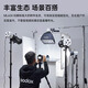 Shenniu ML60IIBi two-color temperature handheld fill light outdoor recording short video photography light white warm adjustable portable and always-lit night shooting light ML60IIBi single light + grid box + light stand + F970*2 official standard configuration