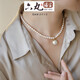 Liuwan Time Traveler Akoya Seawater Mabe Pearl Pendant 18K Gold Universal Buckle DIY Necklace Birthday 15.5-16.5