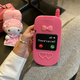 途兮 适用于苹果15promax日韩硅胶翻盖手机造型镜子时尚手机壳iPhone14pro软可爱少女心 蝴蝶结爱心翻盖手机壳 iPhone 15