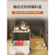 Cat cage with toilet integrated suitable for large and small kittens. Cat cage for home indoor with cat litter box and toilet integrated. Super large 3-layer 75*75*145 multi-platform large space. Luxurious cat nest + cat bowl + cat hammock + basic model.