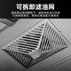 喜莱盛（XLS）商用油烟机油烟净化过滤分离低空厨房饭店餐饮油烟净化油烟机小型饭店厨房不锈钢排烟罩 1.0米丨20风口直径丨单风机880W 自主安装