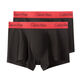 Calvin Klein CK Men's Boxer Briefs Set 2 Pack Gift for Boyfriend NB1463A Black Red Edge XL