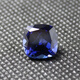 DRJEFUN flawless pure heart of the ocean tanzanite full blue tanzanite sapphire fat square loose stone ring square (5X5mm)