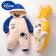 DISNEY新生婴儿衣服秋冬季加厚款加绒夹棉初生宝宝连体衣哈衣外出服A类3 TY9738红色财运亨通蛇  儿童节礼 59cm