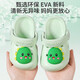 Shepherd boy children's slippers summer boy baby hole shoes soft bottom girl cartoon bath infant home shoes milk dragon green 150