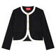 
THE SEA LIFE Ou Hai Yisheng Coat Women's 24 Autumn New Product Classic Retro Layered Versatile Little Flavor Style Coat V12596 Black Mage M
