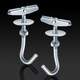 Kuaiqin galvanized hollow prefabricated floor hook electric fan hook special ceiling fan hook hook flower basket expansion screw hook 2 pieces