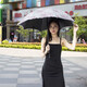 
Summer sun umbrella lace sun protection sun rain dual-use double-layer embroidery for women vinyl sunshade embroidery for women 838 pink print + double-layer vinyl fabric