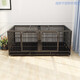 Yuhualuo dog cage, rabbit cage, breeding cage, pigeon cage, large special family breeding cage, three-layer breeding cage, cat cage, black, three-layer 156*77*195cm partition