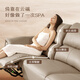 Gu Jia Home (Kuka) [Cloud-Serie] Italienische Null-Wand-Rücken-Sofa Wohnzimmer 6212 Phantom Black 3-Person Links Elektro