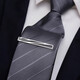 Ifsong SIMPLE SILVER TIPE CLIP MENOS COLERSO SIMPLE COLLAR COLLA Pistola Black Fashion Tie Clip Pin Personalidad Silver Line LDJ516E