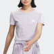 adidas kurzärärmig T-Shirt Frauen Sommer Neue Sportbekleidung gestrickt atmungsaktiven kurzen runden Hals-Top Ji9794 Purple S