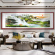 Shantoulin Village Great Wall Painting Back Mountain Picture Chinese Painting Living Room Landscape Painting Office Hanging Painting Hongyun Dangtou Sofa Background Wall Painting 10-Z Rising Sun East Rising Frame Width 3.5 Tempered Crystal Porcelain Glossy 12353